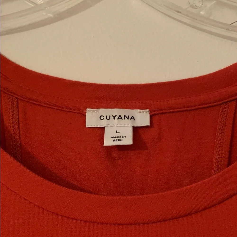 Cuyana Sleeveless Drape-Back  Dress in red - Picture 2 of 14